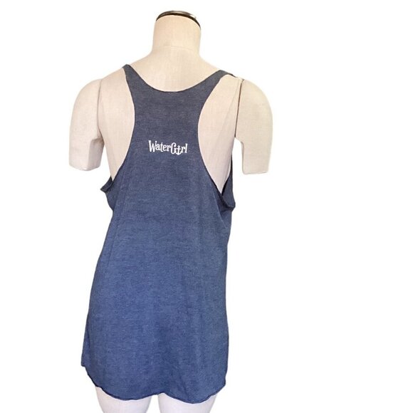 Next Level Apparel Racerback Graphic Tank Top XL Navy Blue 152C - Picture 5 of 8